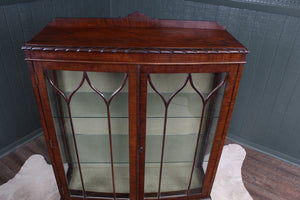 English Mahogany Display Cabinet c.1920