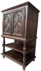 Heavily Carved French Cupboard c.1850