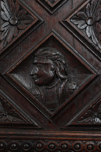 Heavily Carved French Cupboard c.1850