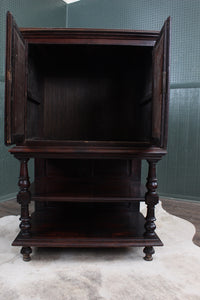 Heavily Carved French Cupboard c.1850