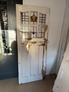 Antique English Stained Glass Door