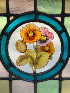 Victorian Antique English Stained Glass c.1880