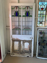 Load image into Gallery viewer, Antique English Stained Glass Door