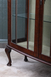 English Mahogany Display Cabinet c.1920