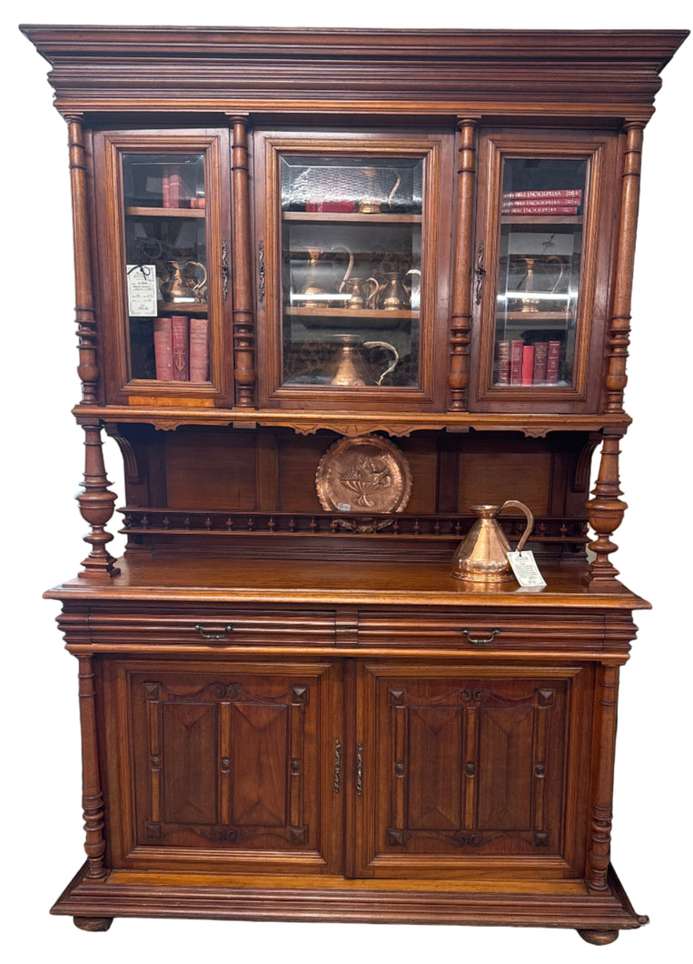 French Walnut Cabinet c.1900