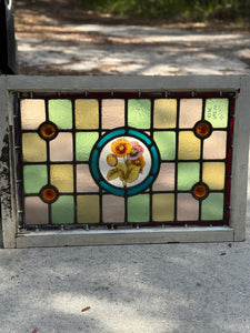 Victorian Antique English Stained Glass c.1880