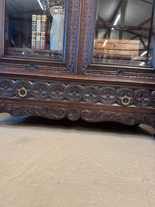 French Oak Bookcase c.1880