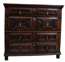 Load image into Gallery viewer, Period English Oak Chest of Drawers c.1690-1710