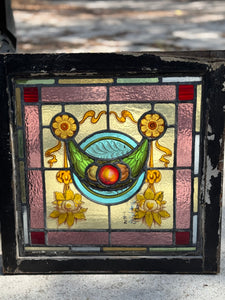 Victorian Antique English Stained Glass c.1880