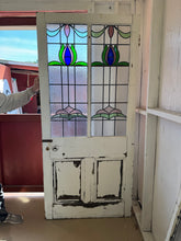 Load image into Gallery viewer, Antique English Stained Glass Door