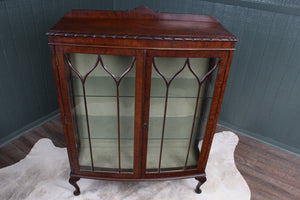 English Mahogany Display Cabinet c.1920