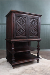 Heavily Carved French Cupboard c.1850