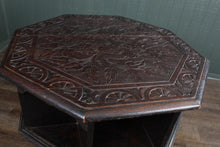 Load image into Gallery viewer, English Carved Oak Revolving Bookcase c.1900