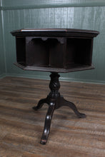 Load image into Gallery viewer, English Carved Oak Revolving Bookcase c.1900