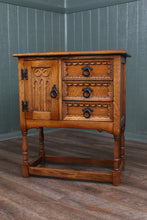 Load image into Gallery viewer, Petite English Oak Cabinet c.1950