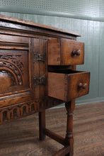 Load image into Gallery viewer, Petite English Oak Cabinet c.1950