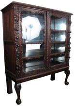Load image into Gallery viewer, French Handcarved Bookcase c.1890