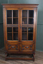 Load image into Gallery viewer, English Oak Bookcase c.1900