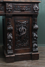 Load image into Gallery viewer, French Carved Oak Sideboard c.1880
