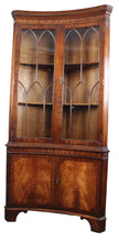 Load image into Gallery viewer, English Mahogany Corner Cabinet c.1950