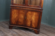 Load image into Gallery viewer, English Mahogany Corner Cabinet c.1950