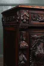 Load image into Gallery viewer, French Carved Oak Sideboard c.1880
