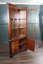 Load image into Gallery viewer, English Mahogany Corner Cabinet c.1950