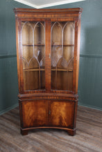 Load image into Gallery viewer, English Mahogany Corner Cabinet c.1950
