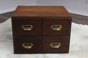 English Oak File Cabinet c.1900