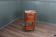 Load image into Gallery viewer, French Marble Top Carved Chevet c.1890