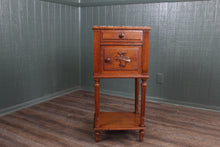 Load image into Gallery viewer, French Marble Top Carved Chevet c.1890