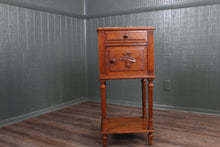 Load image into Gallery viewer, French Marble Top Carved Chevet c.1890