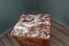 Load image into Gallery viewer, French Marble Top Carved Chevet c.1890