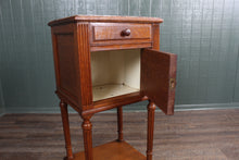 Load image into Gallery viewer, French Marble Top Carved Chevet c.1890