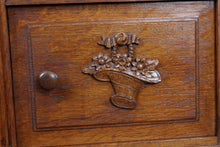 Load image into Gallery viewer, French Marble Top Carved Chevet c.1890