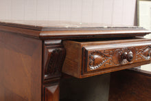 Load image into Gallery viewer, French Walnut Marble Top Chevet c.1890