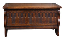 Load image into Gallery viewer, Petite French Oak Bedding Box c.1920
