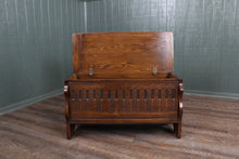 Load image into Gallery viewer, Petite French Oak Bedding Box c.1920