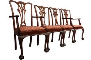 English Mahogany Chairs set of 4 c.1900