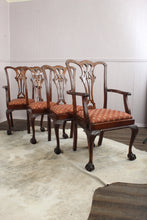 Load image into Gallery viewer, English Mahogany Chairs set of 4 c.1900