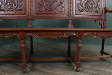 Load image into Gallery viewer, Carved French Walnut Bench c.1880