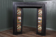 Load image into Gallery viewer, English Cast Iron and Tile Fire Surround c.1900