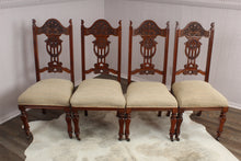 Load image into Gallery viewer, English Oak Chairs set of 4 c.1900