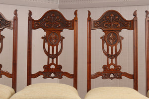 English Oak Chairs set of 4 c.1900