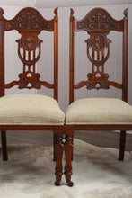 Load image into Gallery viewer, English Oak Chairs set of 4 c.1900