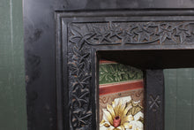 Load image into Gallery viewer, English Cast Iron and Tile Fire Surround c.1900