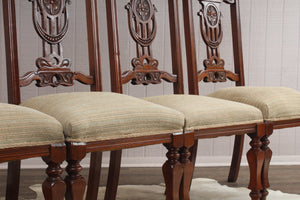 English Oak Chairs set of 4 c.1900