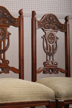 Load image into Gallery viewer, English Oak Chairs set of 4 c.1900