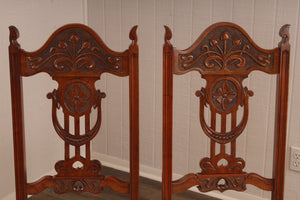 English Oak Chairs set of 4 c.1900