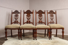 Load image into Gallery viewer, English Oak Chairs set of 4 c.1900